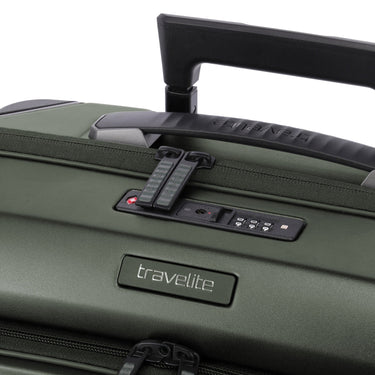Travelite Millennium - 4-Rollen-Kabinentrolley mit Vortasche S 55 cm (pine green) - Ansicht 12
