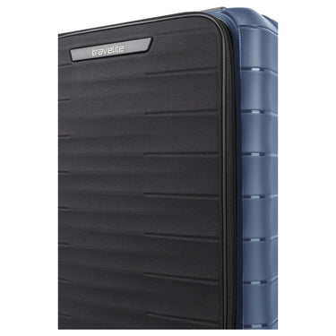 Travelite Mooby - 4 - Rollen - Kabinentrolley mit Vortasche S 55 cm (marine) - Markenkoffer