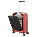 Travelite Mooby - 4 - Rollen - Kabinentrolley mit Vortasche S 55 cm (rot) - Markenkoffer