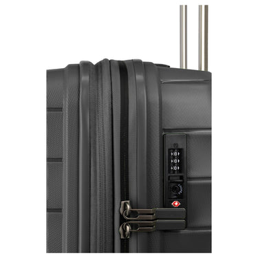 Travelite Mooby - 4 - Rollen - Trolley M 66 cm erw. (black) - Markenkoffer