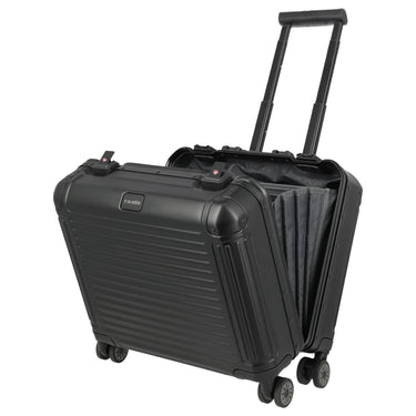 Travelite Next - 4 - Rollen - Businesstrolley 45 cm (schwarz) - Markenkoffer