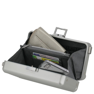 Travelite Next - Minicase/Umhängetasche 20 cm (silber) - Markenkoffer