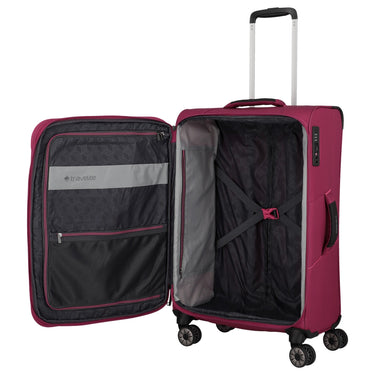 Travelite Skaii - 4-Rollen-Trolley M 67 cm erw. (abendrot) - Ansicht 6
