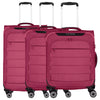 Travelite Skaii - Set di Trolley a 4 Ruote 3pz. S/M adulti/L adulti (colore: rosso sera)