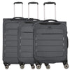 Travelite Skaii 4-Rollen-Trolley Set 3tlg. S/M adulto/L adulto (gipfelgrau)