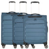 Travelite Skaii - Set di trolley 4 ruote 3 pezzi S/M adulto/L adulto (blu panoramico)