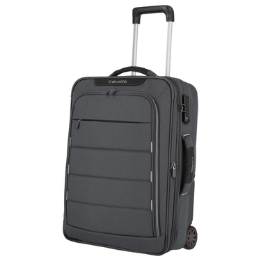 Travelite Skaii Hybrid - 2 - Rollen - Kabinentrolley S 55 cm erw. (gipfelgrau) - Markenkoffer