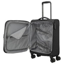Travelite Umbria - 4 - Rollen - Kabinentrolley S 55 cm erw. (black) - Markenkoffer