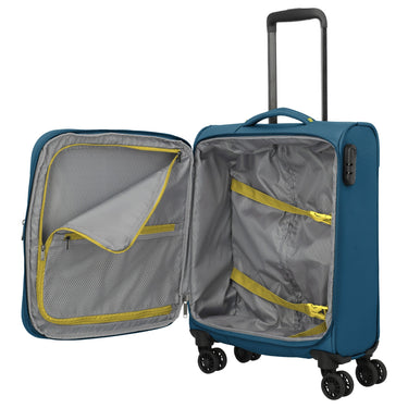 Travelite Umbria - 4 - Rollen - Kabinentrolley S 55 cm erw. (petrol) - Markenkoffer