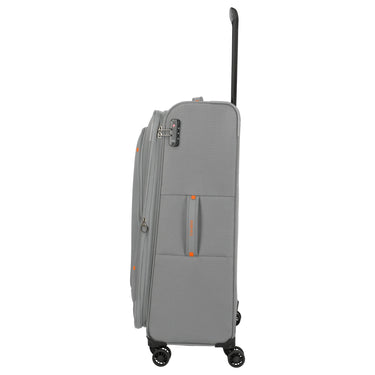 Travelite Umbria - 4 - Rollen - Trolley L 77 cm erw. (smoky grey) - Markenkoffer