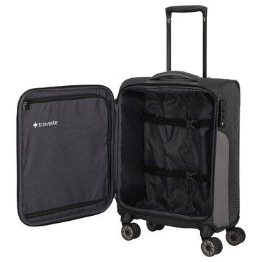 Travelite Viia - 4 - Rollen - Kabinentrolley S 55 cm (Schiefer) - Markenkoffer
