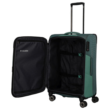 Travelite Viia - 4 - Rollen - Trolley M 67 cm erw. (Eukalyptus) - Markenkoffer