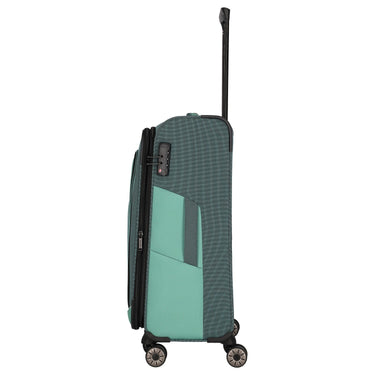 Travelite Viia - 4 - Rollen - Trolley M 67 cm erw. (Eukalyptus) - Markenkoffer
