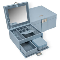 Windrose Marvella - Schmuckkoffer mit Reiseetui 21.5 cm (sky) - Ansicht 4