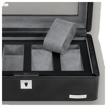 Windrose Tempora - Uhrenkoffer (für 4 Uhren) 26.5 cm (schwarz) - Ansicht 6