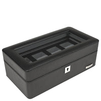 Windrose Tempora - Uhrenkoffer (für 4 Uhren) 26.5 cm (schwarz) - Ansicht 3
