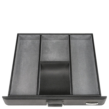 Windrose Tempora - Uhrenkoffer (für 8 Uhren) 26.5 cm (schwarz) - Markenkoffer