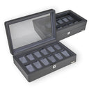 Windrose Tempura - Uhrenkoffer (für 12 Uhren) 38 cm (grau) - Ansicht 2