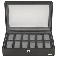 Windrose Tempura - Uhrenkoffer (für 12 Uhren) 38 cm (schwarz) - Ansicht 4