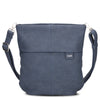 zwei Mademoiselle M90 - Umhängetasche 28 cm (nubuk-blue)